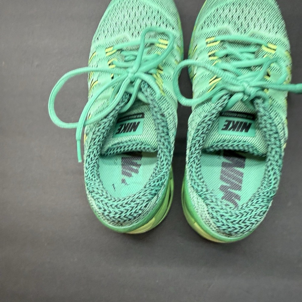 Nike Women Shoe Air Zoom Odyssey Size 10 Sneaker Athletic Running Green Yellow - Picture 8 of 11
